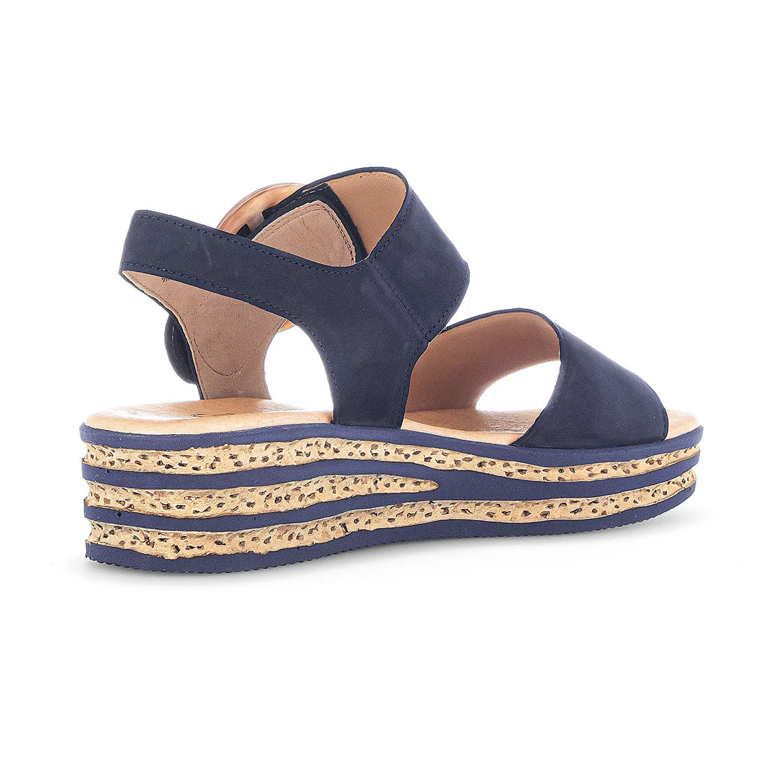 Soft Nubuk Blue sandal Gabor