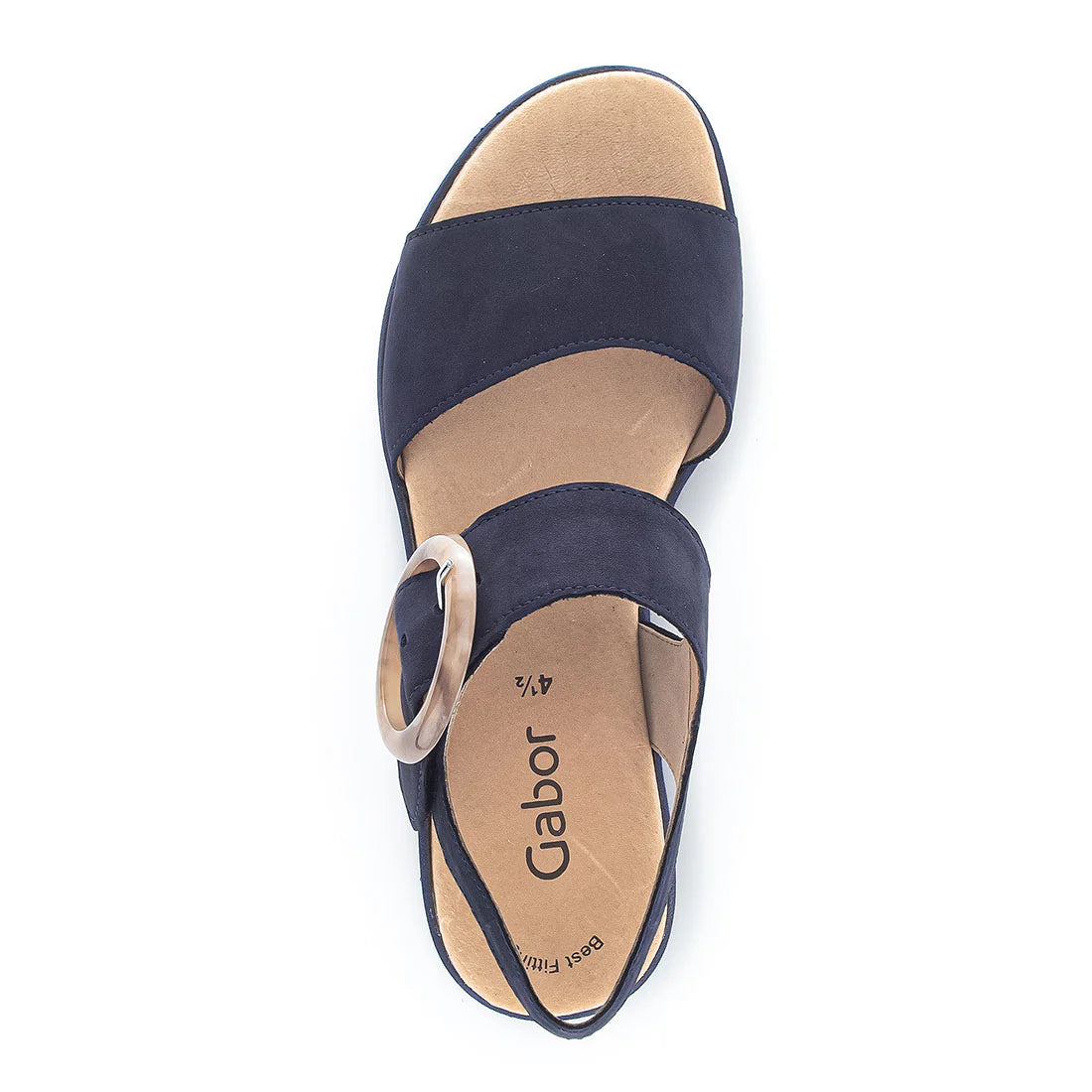 Soft Nubuk Blue sandal Gabor