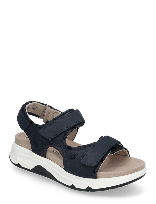 Navyblå Gabor komfortsandaler med udtagelig sål