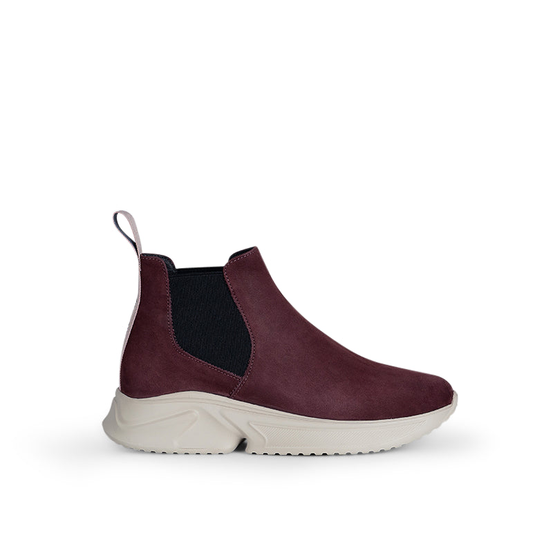 Zarah sneaker boot burgundy roccamore