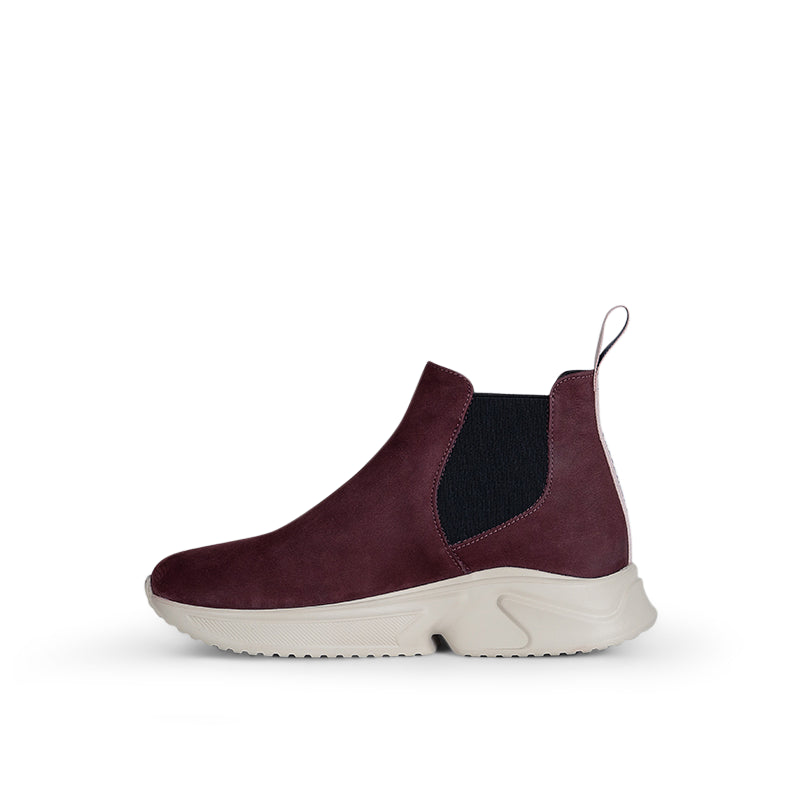 Zarah sneaker boot burgundy roccamore