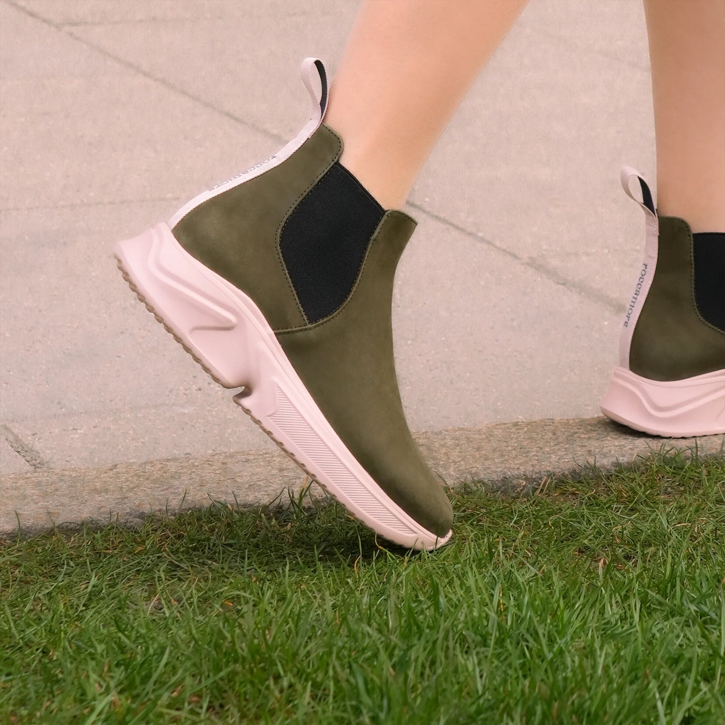 Zarah Sneaker Boot Sage Rose roccamore