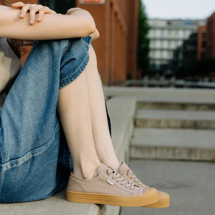 Canvas sneaker sand Vasky