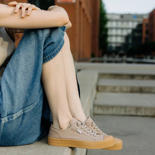 Canvas sneaker sand Vasky