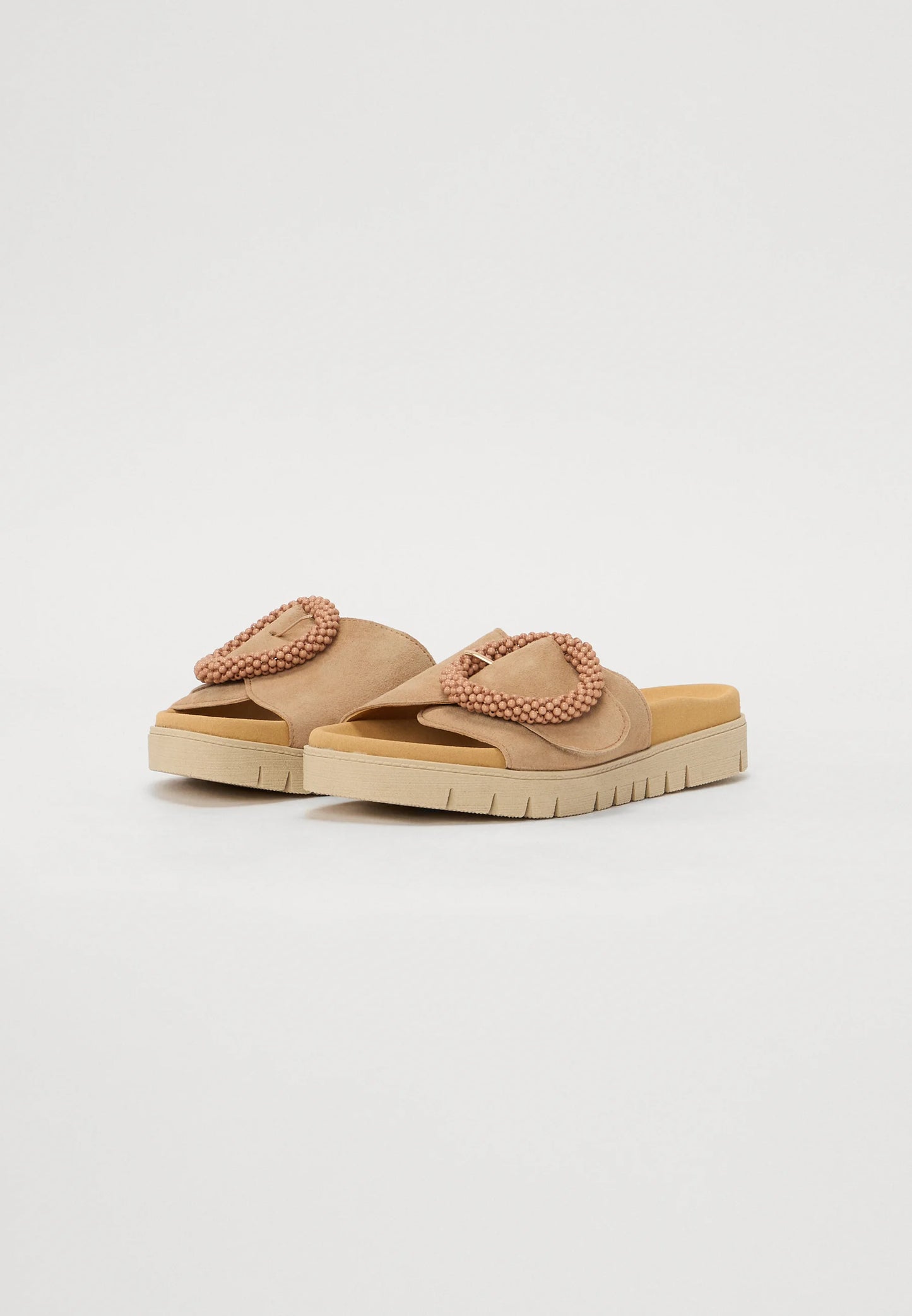 Caramel ruskind mule hjemmesko & sandaler Gabor