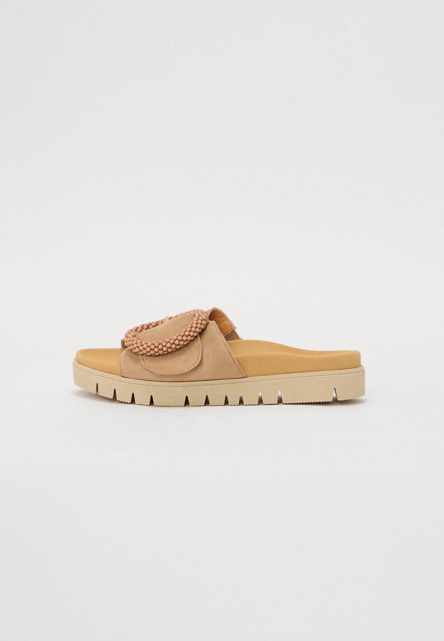 Caramel ruskind mule hjemmesko & sandaler Gabor