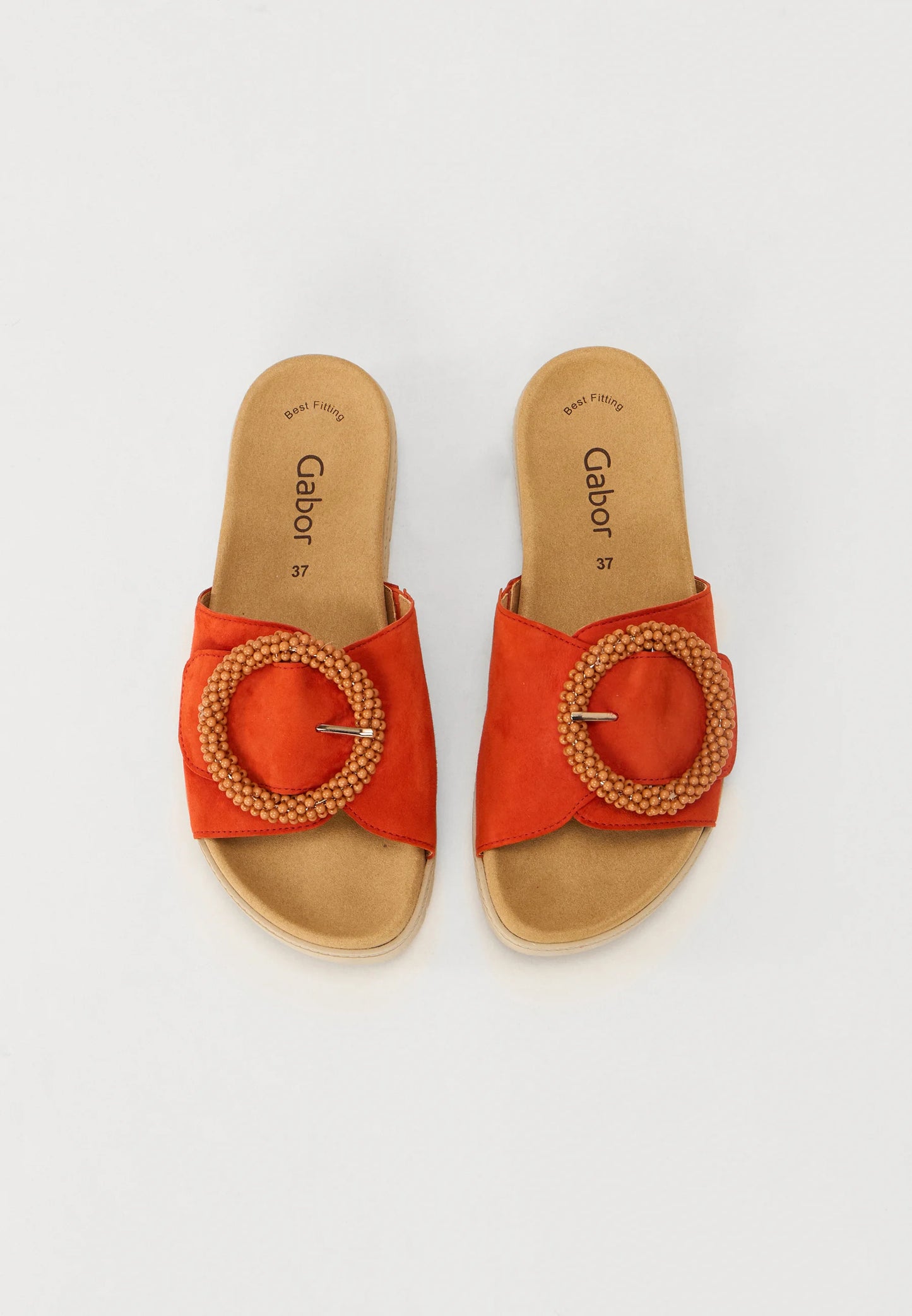 Orange ruskind mule Hjemmesko & Sandaler Gabor