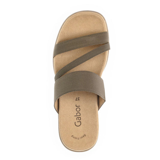 Elastic fumo Gabor Slip In Sandal