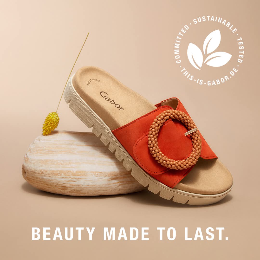 Orange ruskind mule Hjemmesko & Sandaler Gabor